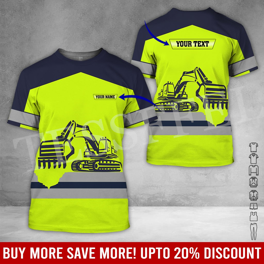 Heavy Equipment Names - Custom Name Cosplay Worker Heavy Equipment