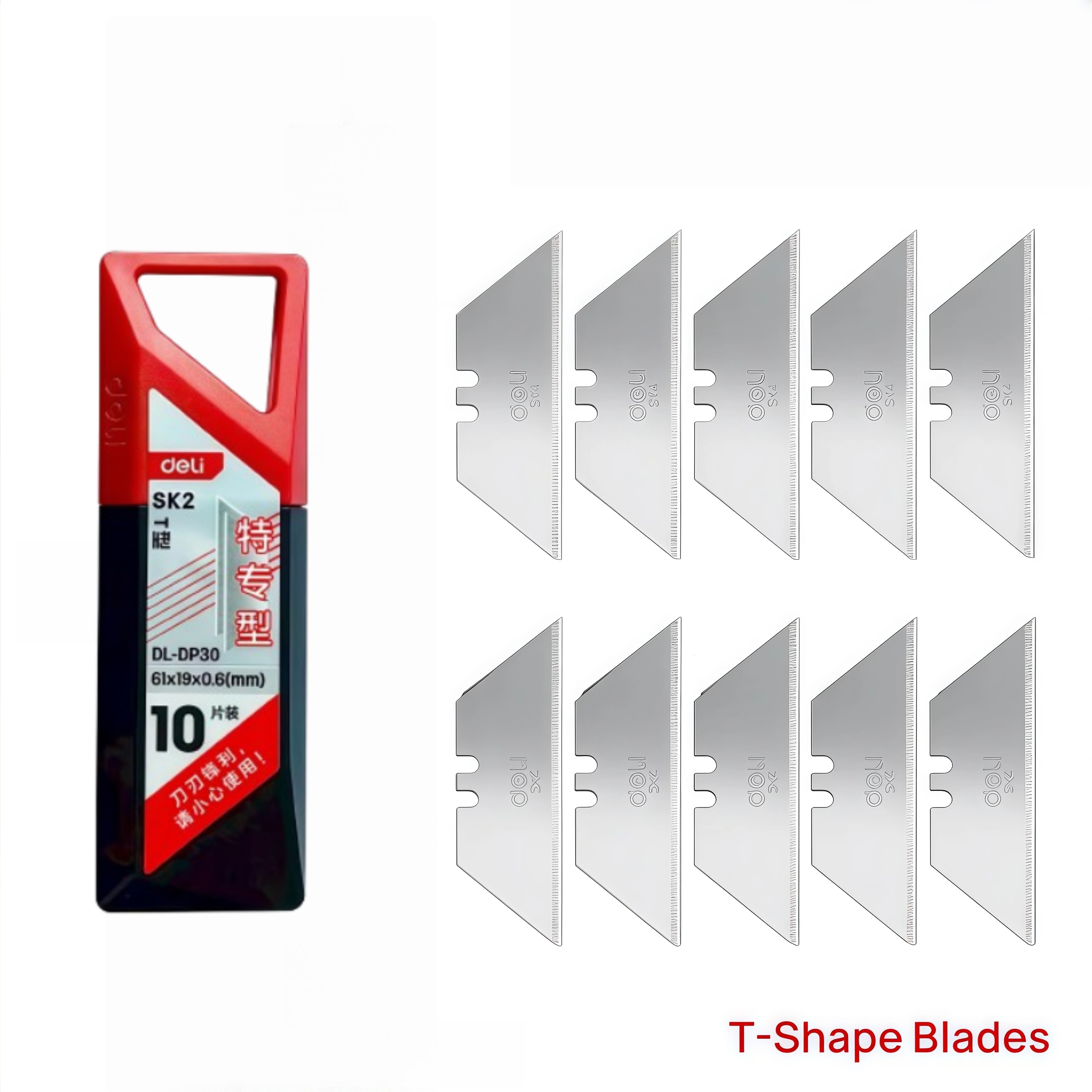Deli 10/20/30 Pcs T-shape Util - Heavy Equipment Blade recension och pris