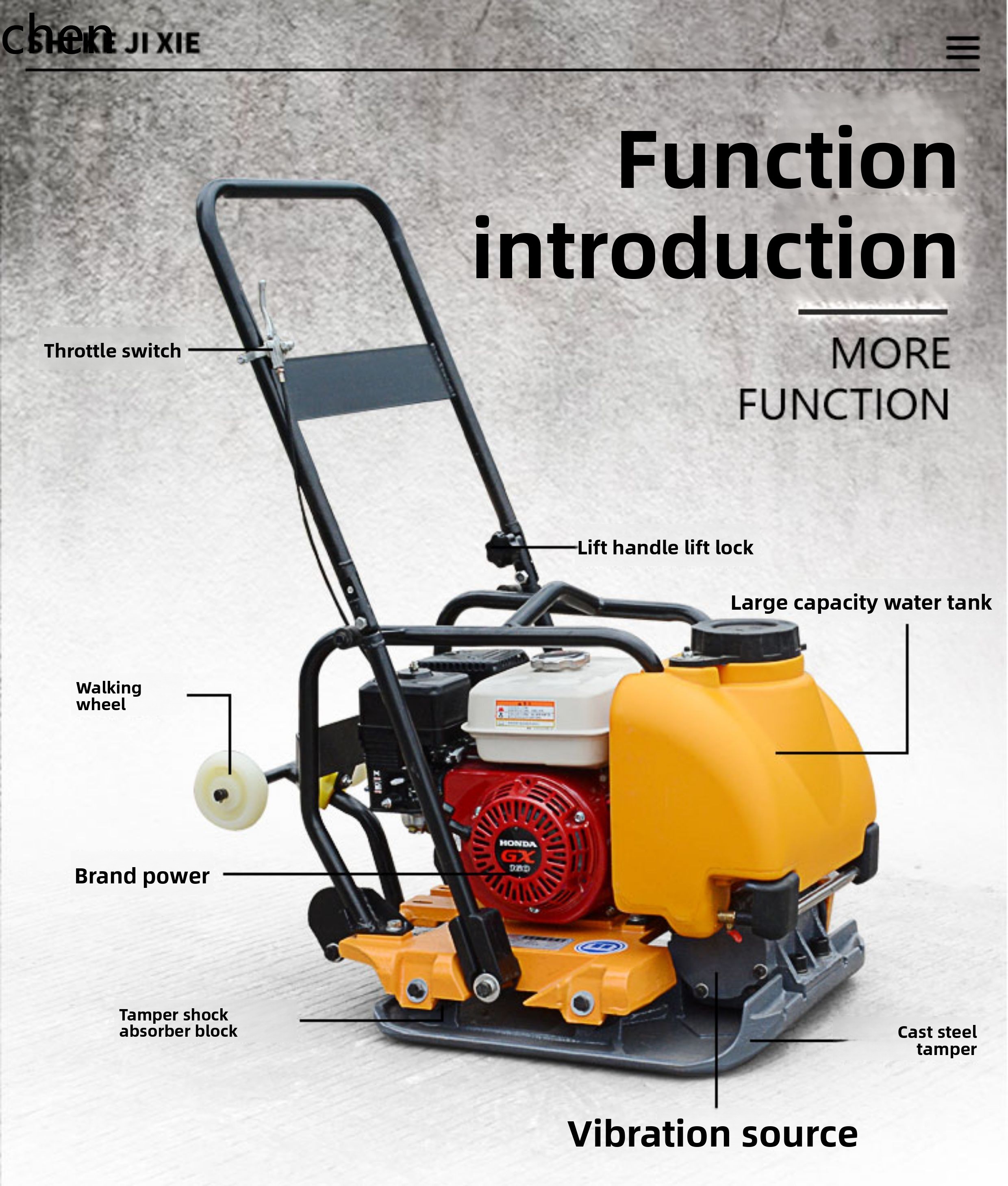 HXL Plate Compactor Vibration  - Plate Compactor Vibrator recension och pris