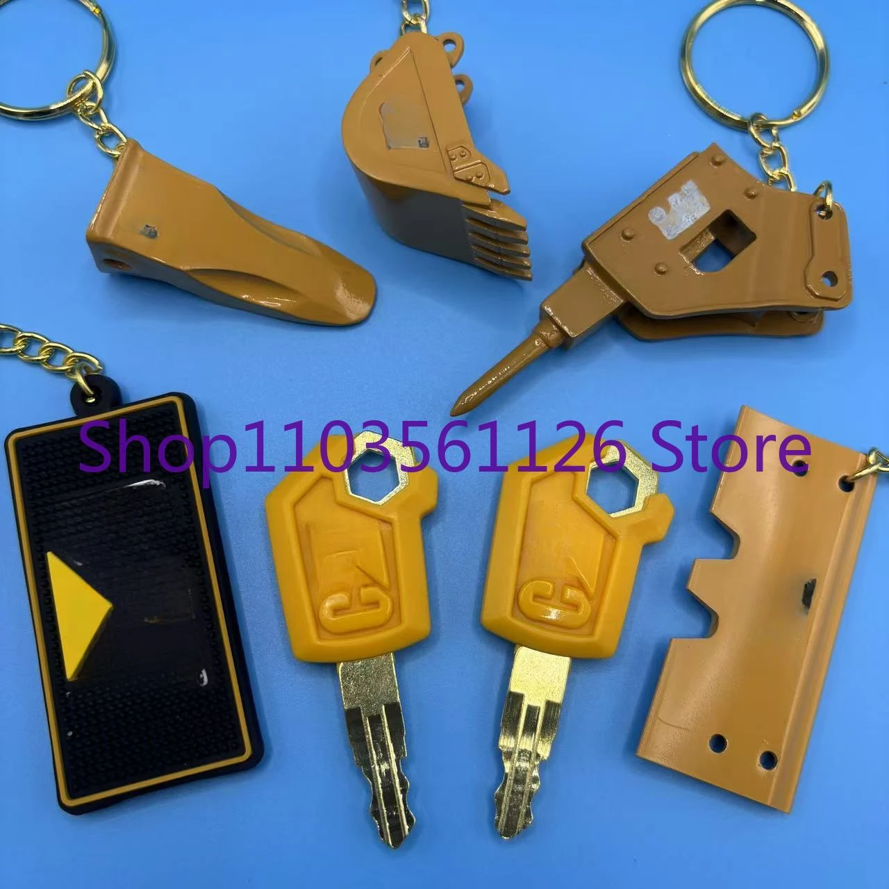 2 Pcs Keys for Caterpilla Exca - Heavy Equipment Keychain recension och pris