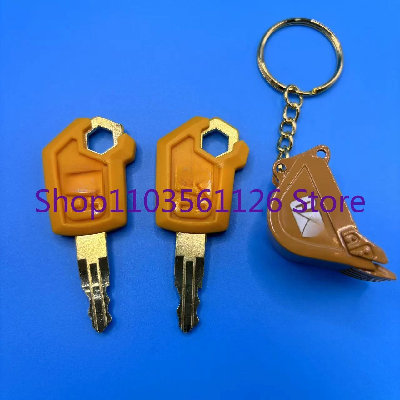 2 Pcs Keys for Caterpilla Exca - Heavy Equipment Keychain recension och pris