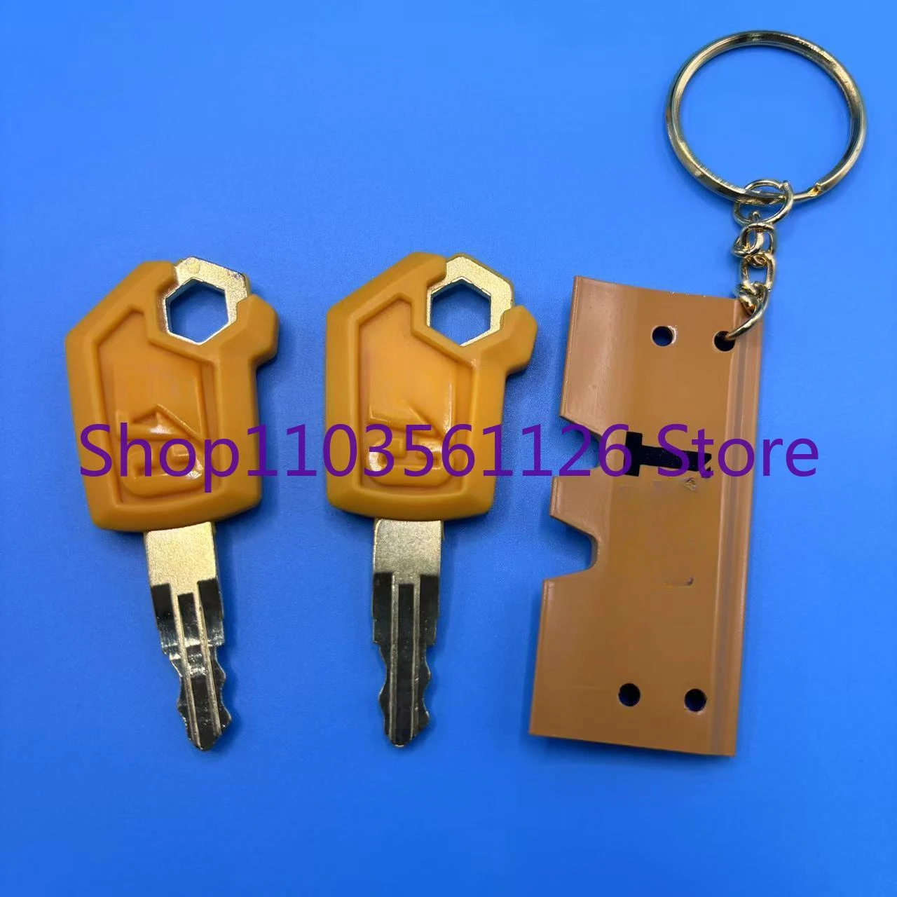 2 Pcs Keys for Caterpilla Exca - Heavy Equipment Keychain recension och pris