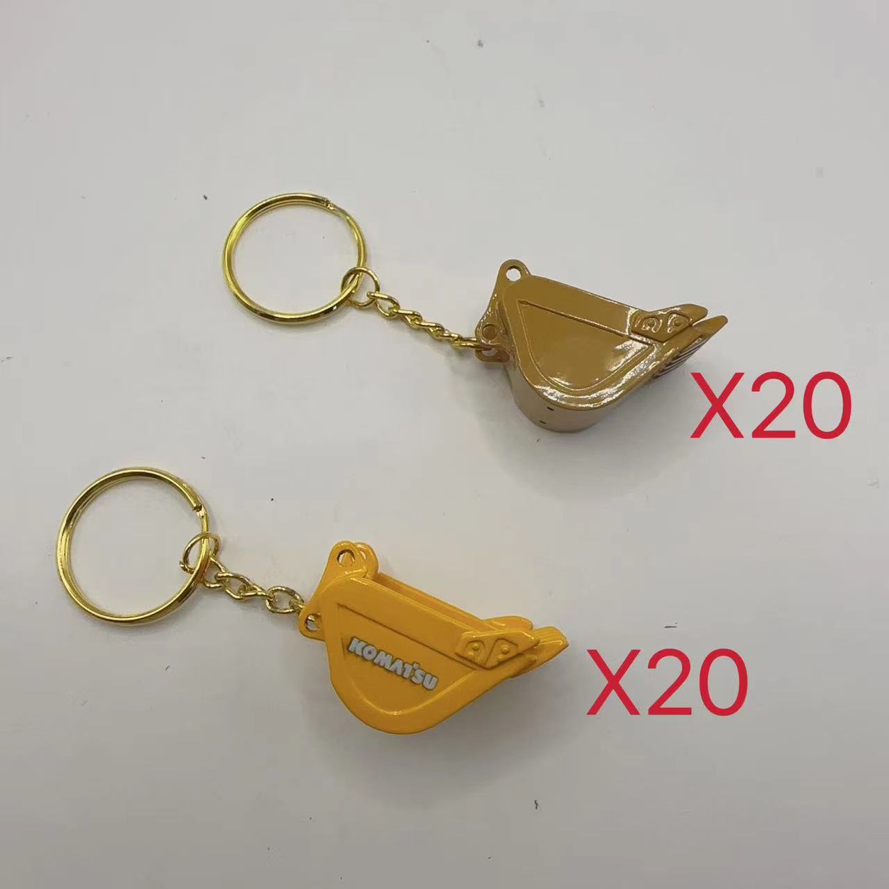 40PCS Excavator pendant key ch - Heavy Equipment Keychain recension och pris