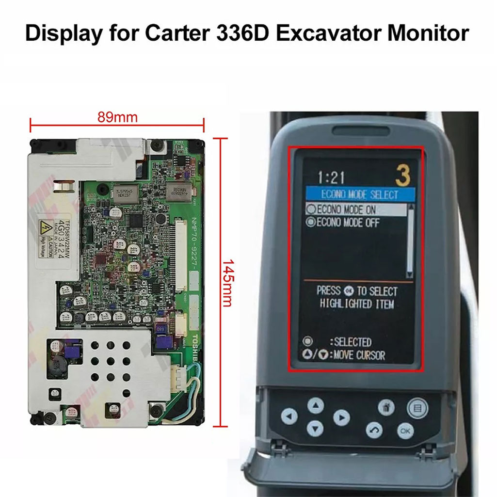 Display For Carter E320 323 33 - Heavy Equipment Hitachi recension och pris