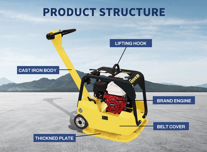 Reversible Mini Road Compactio - Plate Compactor Vibrator recension och pris