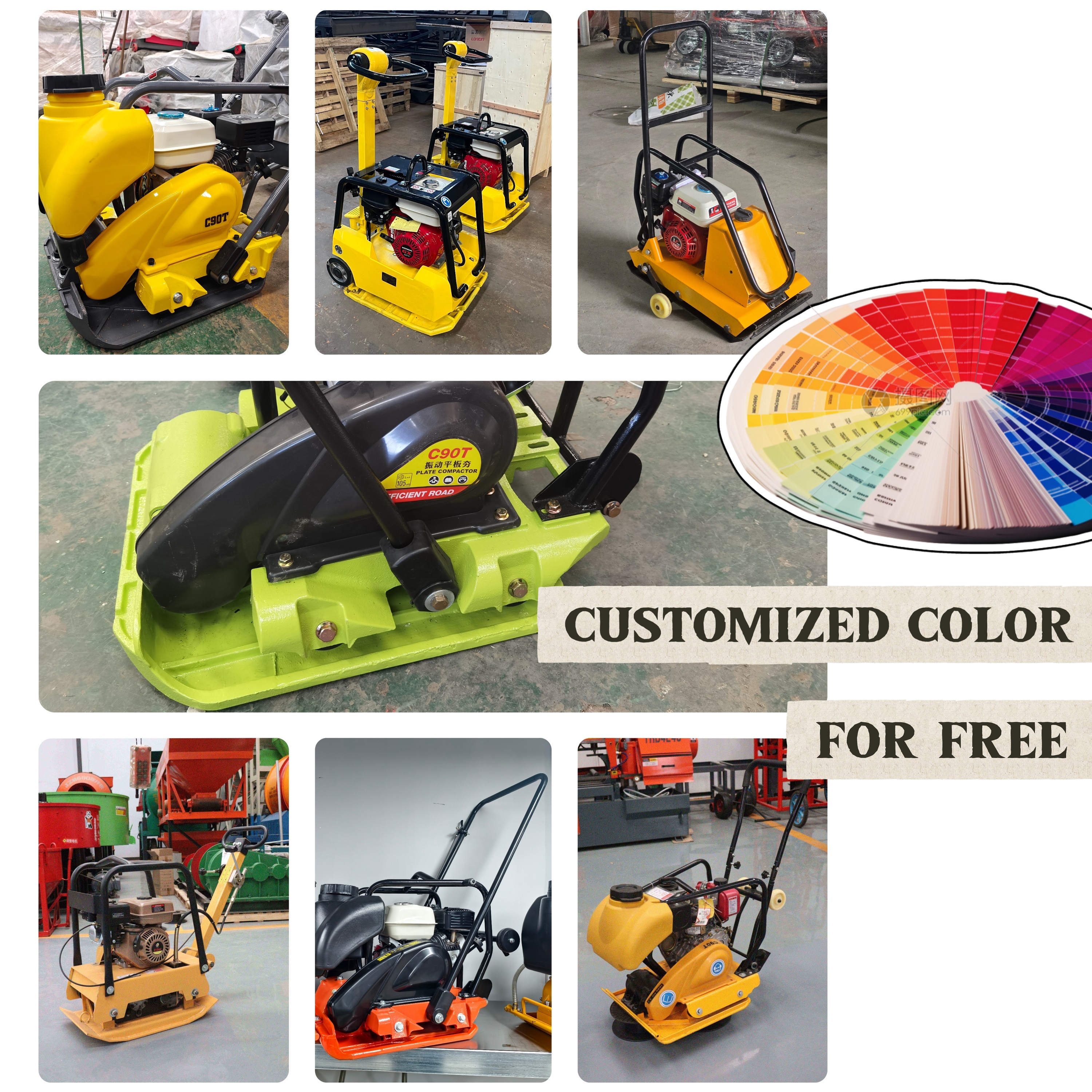 Reversible Mini Road Compactio - Plate Compactor Vibrator recension och pris