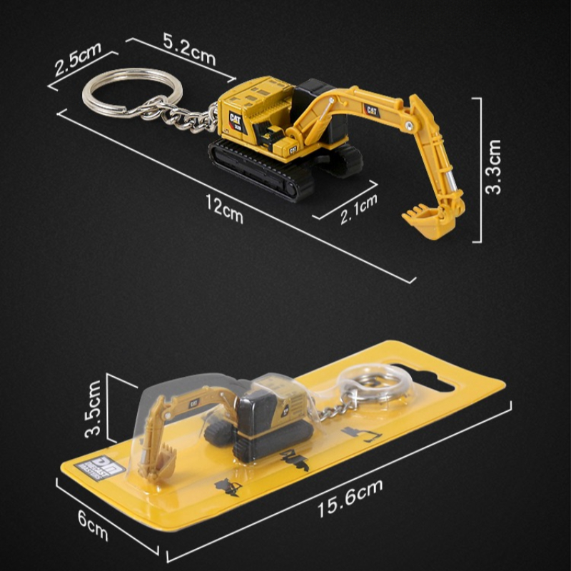 Diecast Mini Engineering Keych - Heavy Equipment Keychain recension och pris