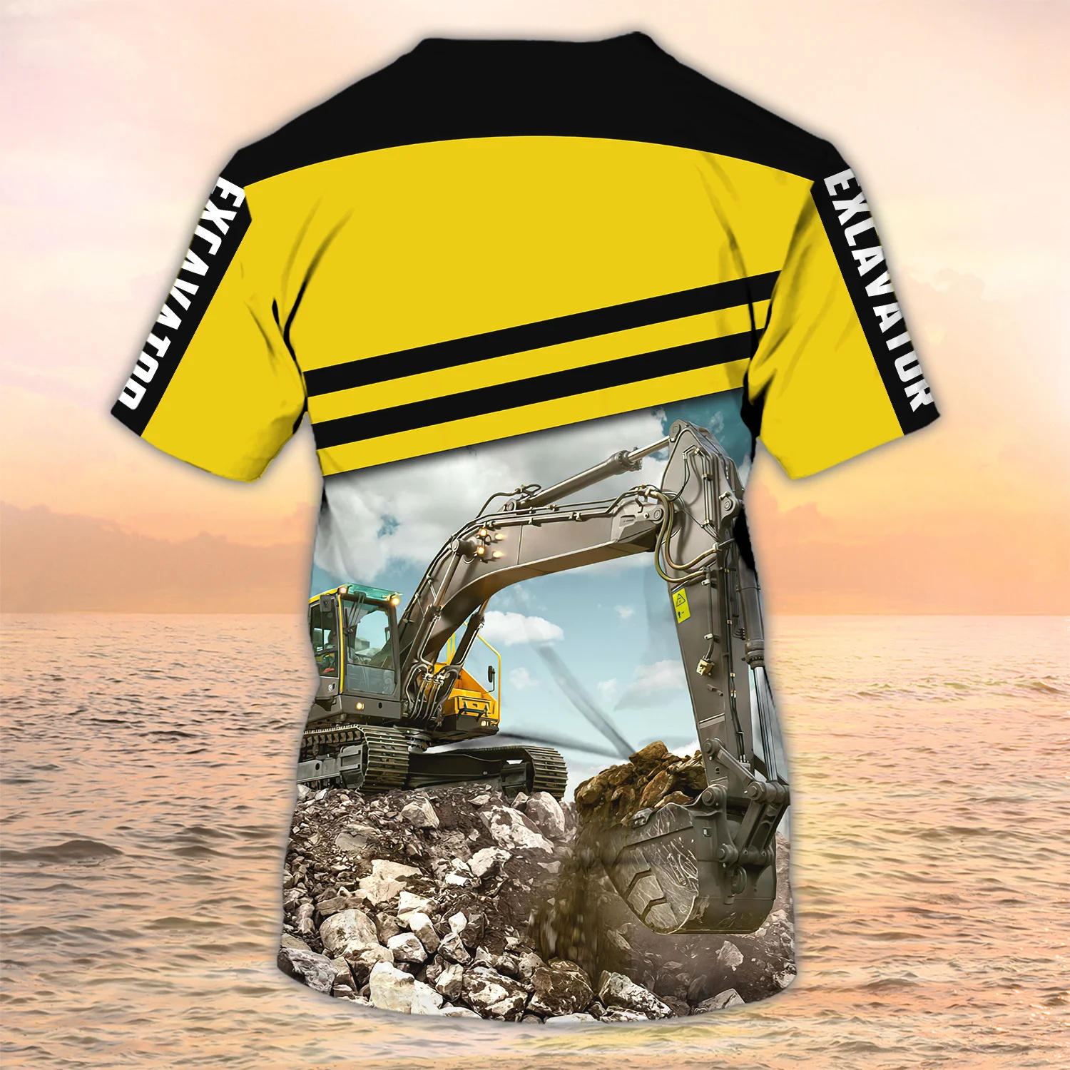 Newest Summer Fashion Men's T- - Heavy Equipment Names recension och pris