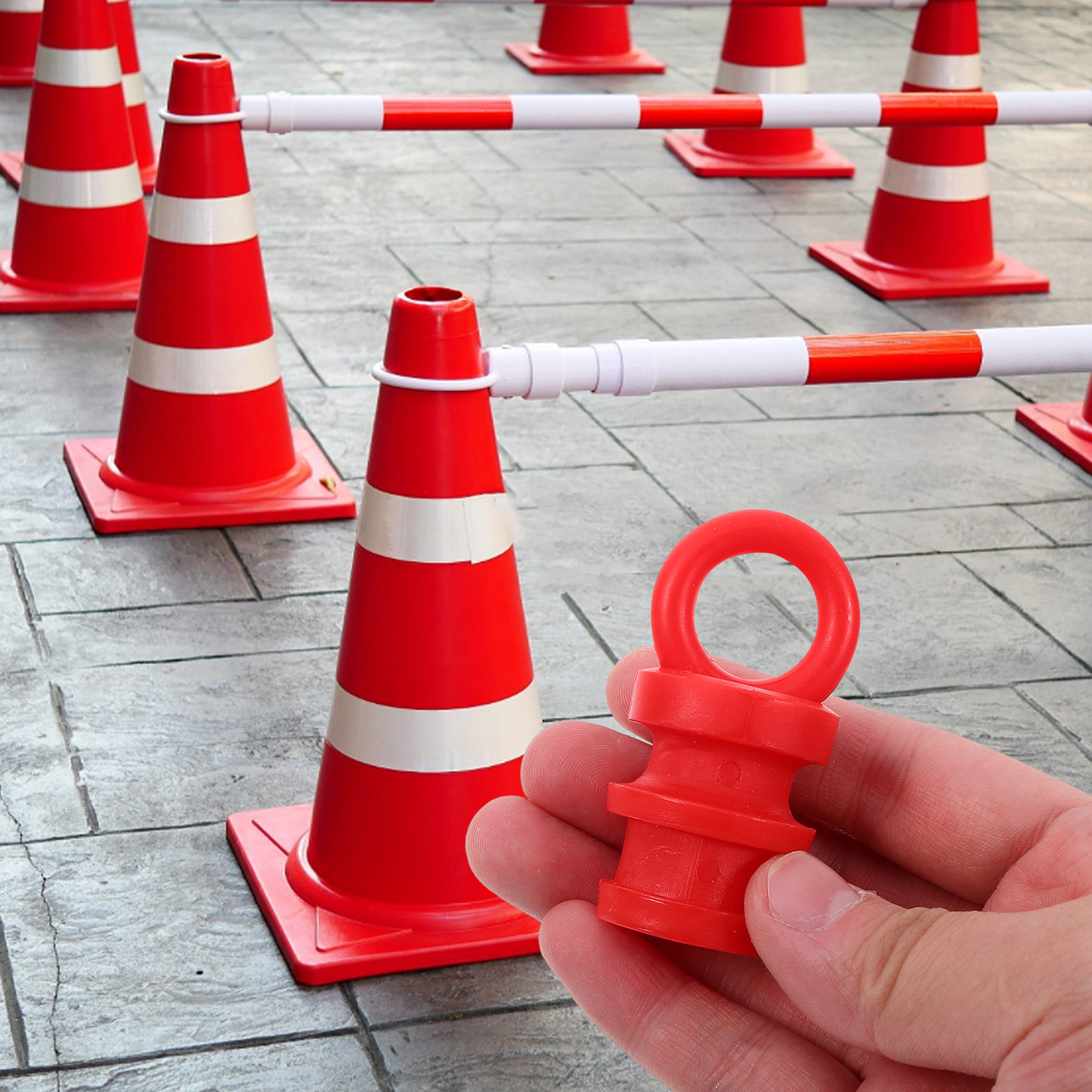 4Pcs Warning Post Caps Safety  - Road Traffic Cone recension och pris