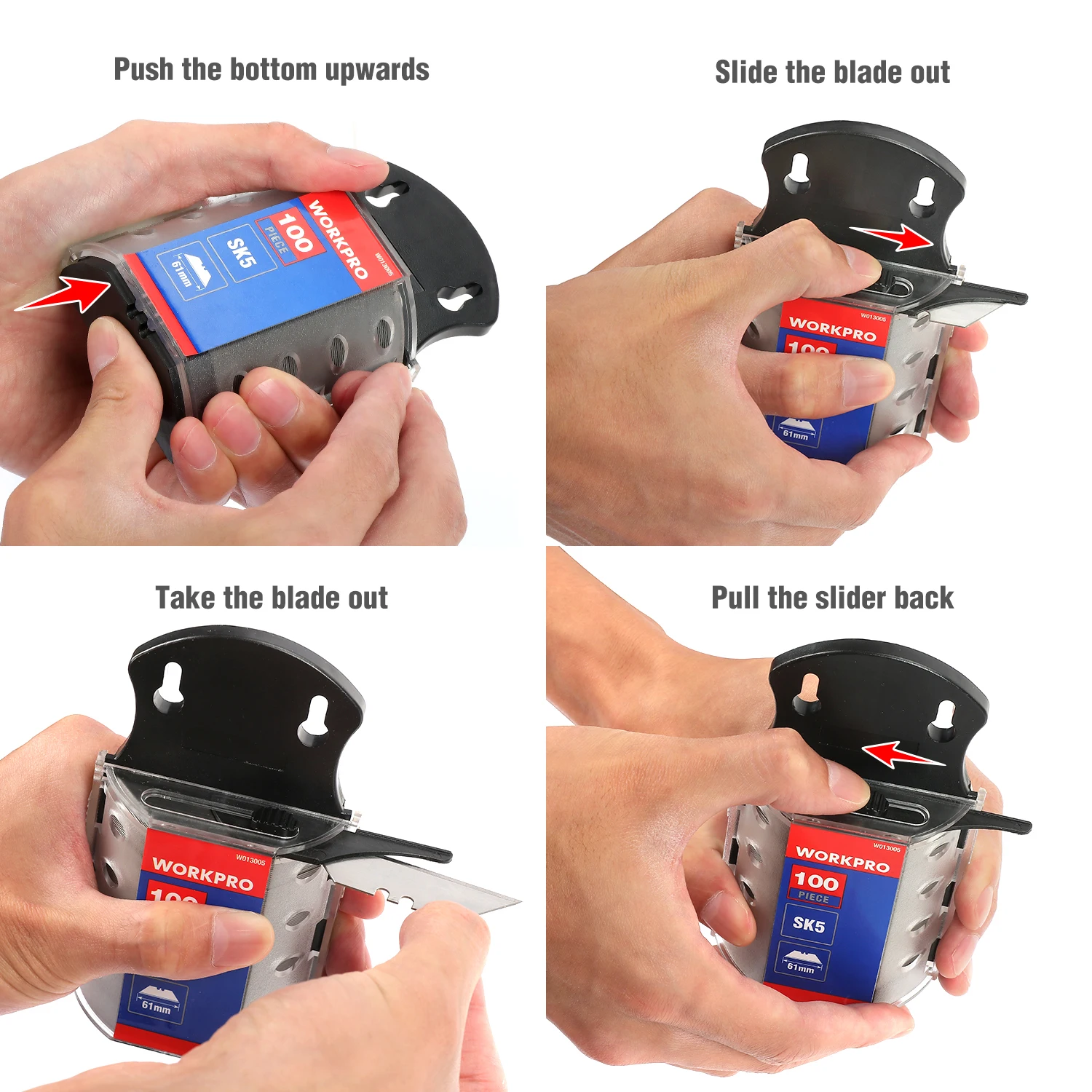 WORKPRO Utility Knife Blades O - Heavy Equipment Blade recension och pris