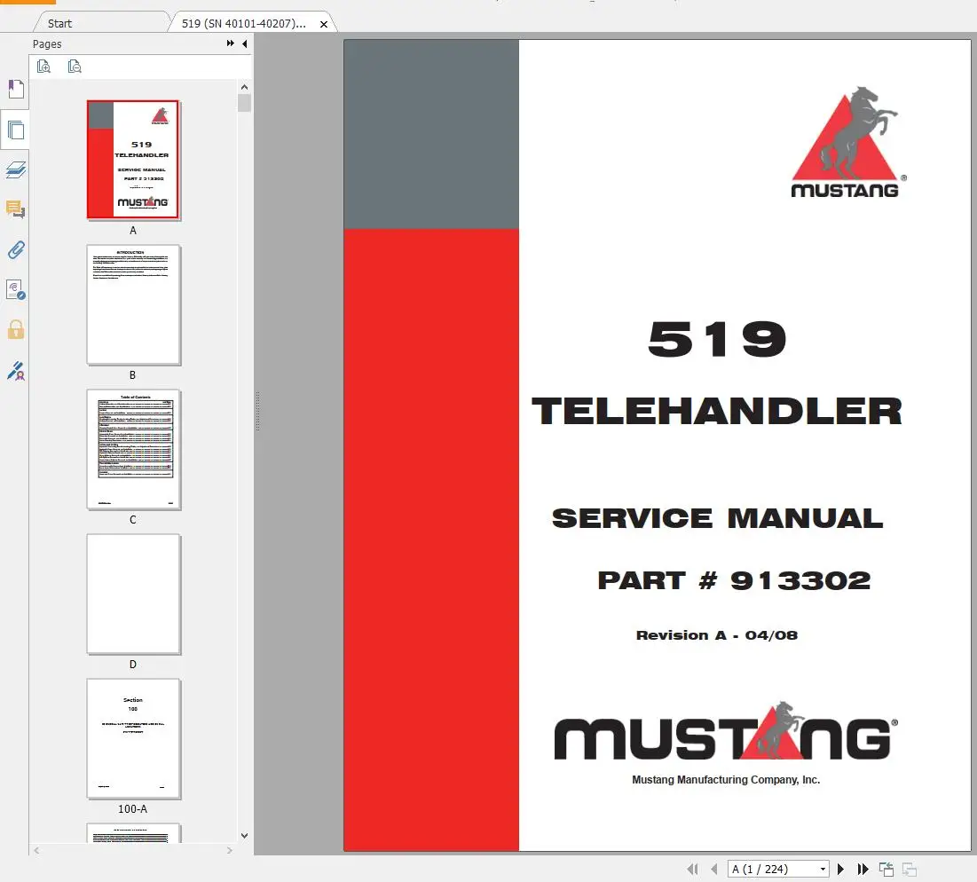 AutoDVD Mustang Machinery Heav - Heavy Equipment And Machinery recension och pris