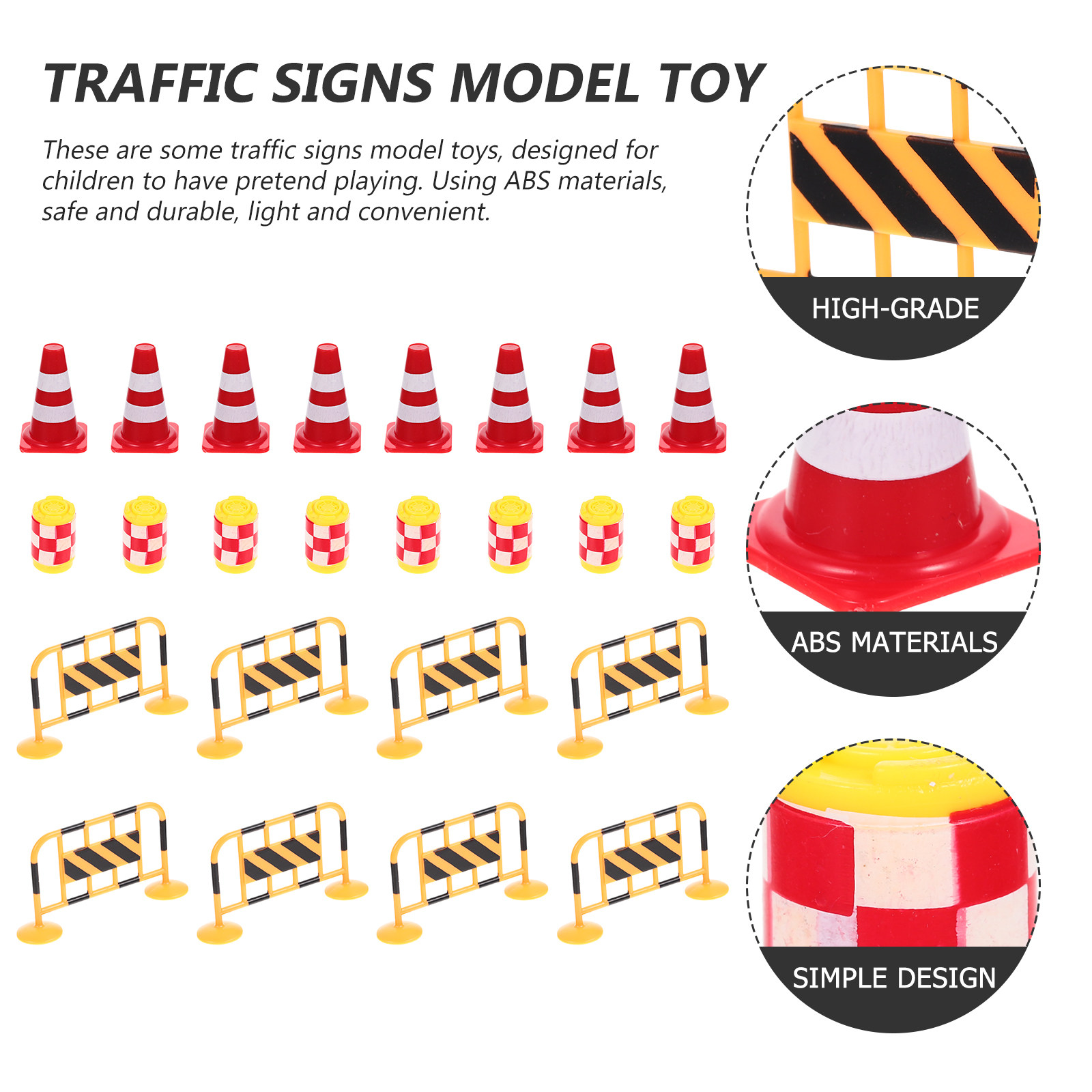 24Pcs Traffic Simulation Educa - Road Traffic Cone recension och pris