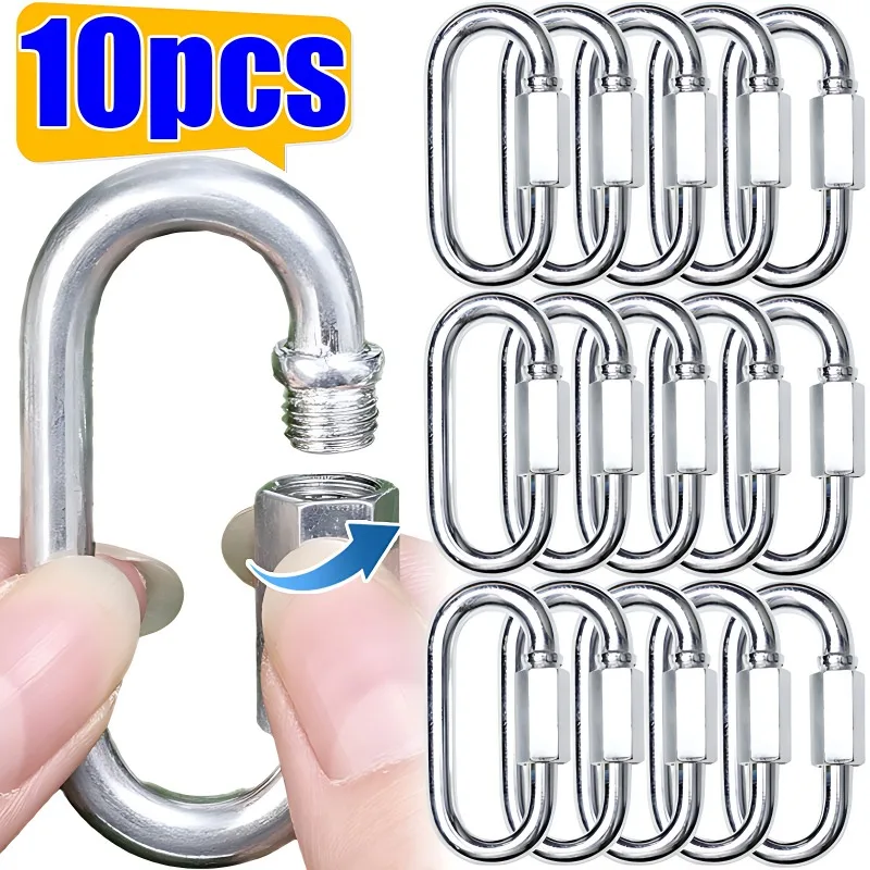 10/5pcs Quick Link Ring Stainl - Heavy Equipment Keychain recension och pris