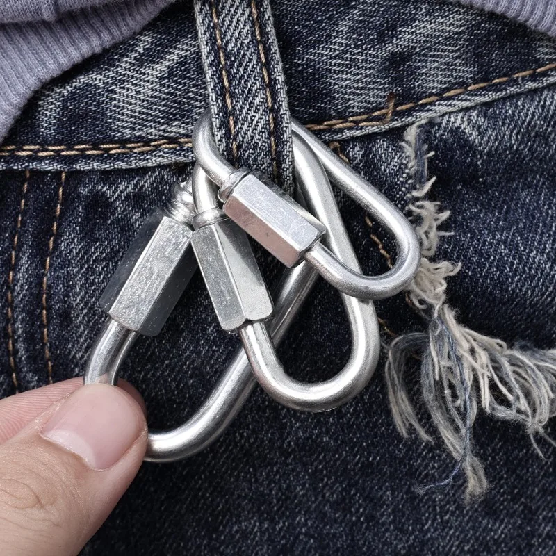10/5pcs Quick Link Ring Stainl - Heavy Equipment Keychain recension och pris
