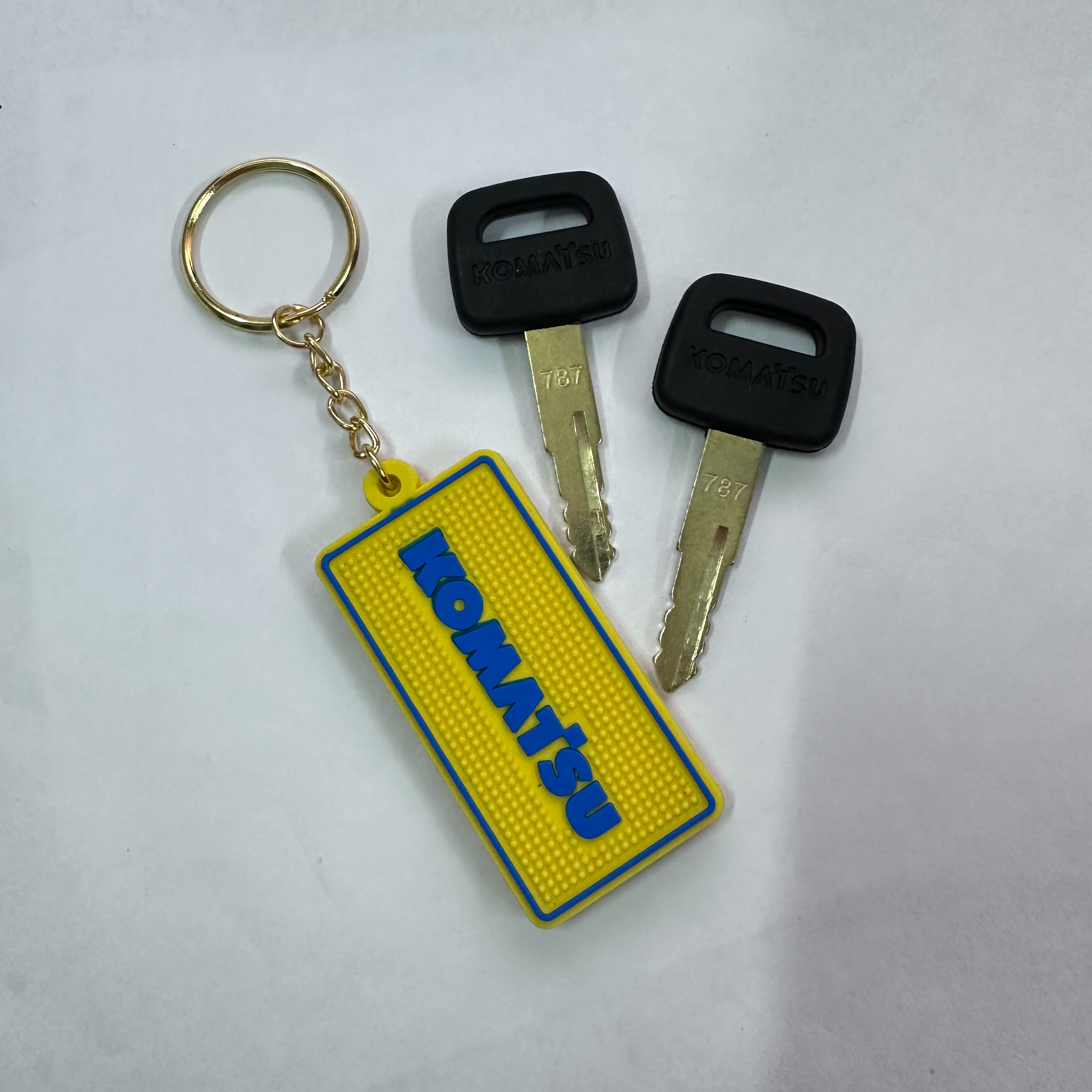 F0001 For komatsu Keychain PC- - Heavy Equipment Keychain recension och pris