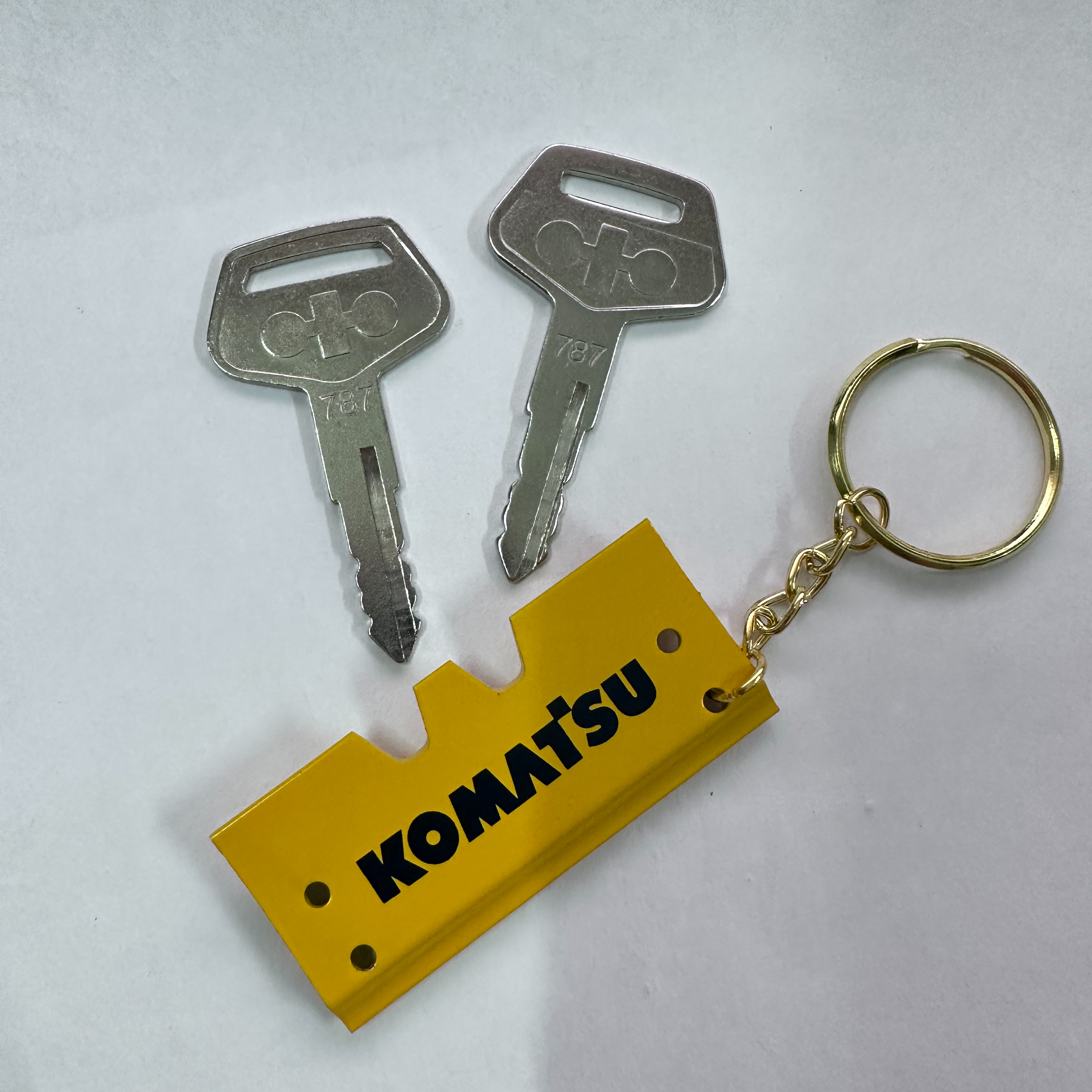 F0001 For komatsu Keychain PC- - Heavy Equipment Keychain recension och pris
