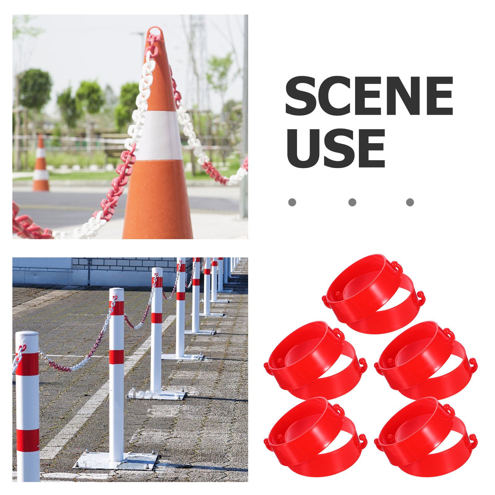 10Pcs Cone Chain Connector Pla - Road Traffic Cone recension och pris