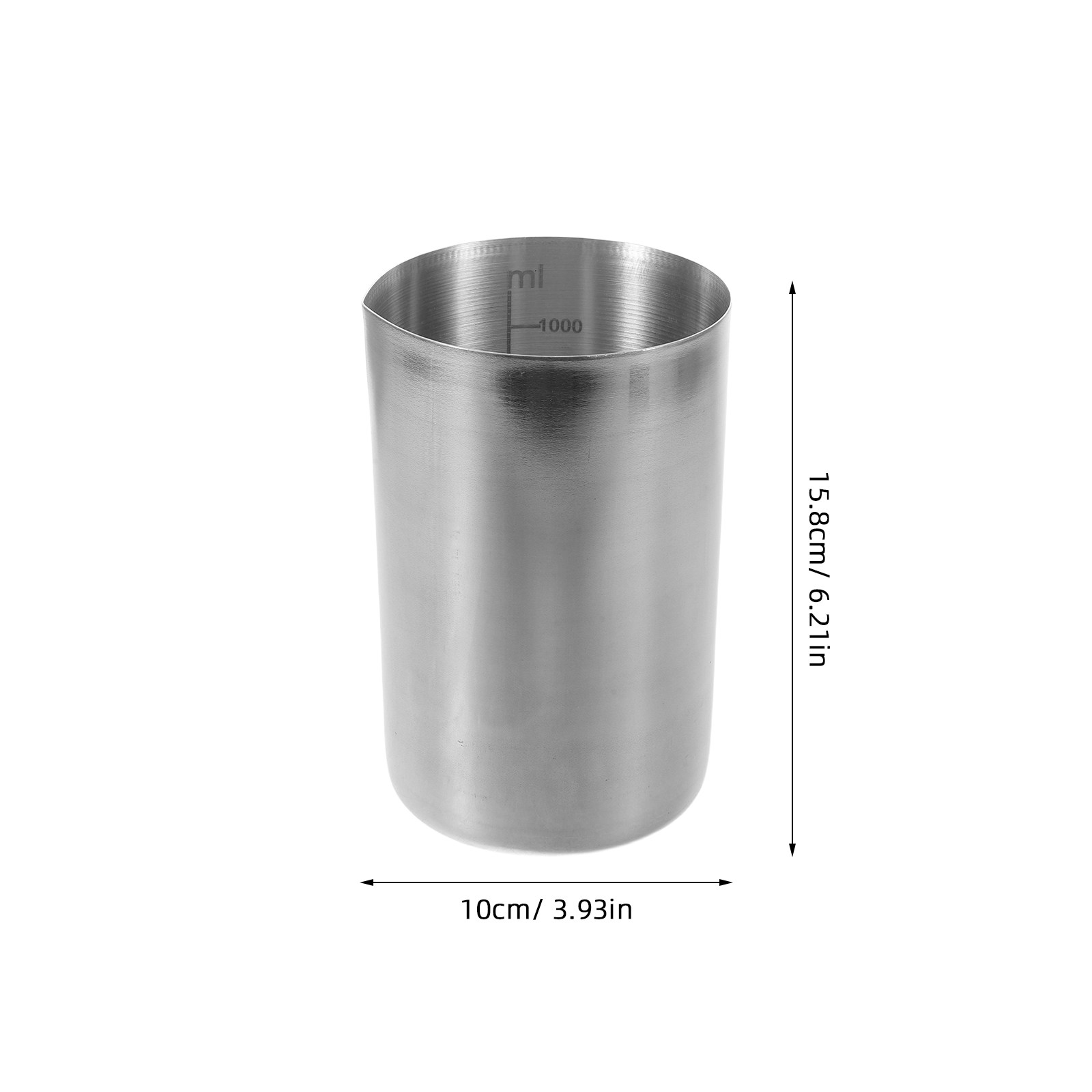 1000Ml Stainless Steel Graduat - Heavy Equipment Education recension och pris