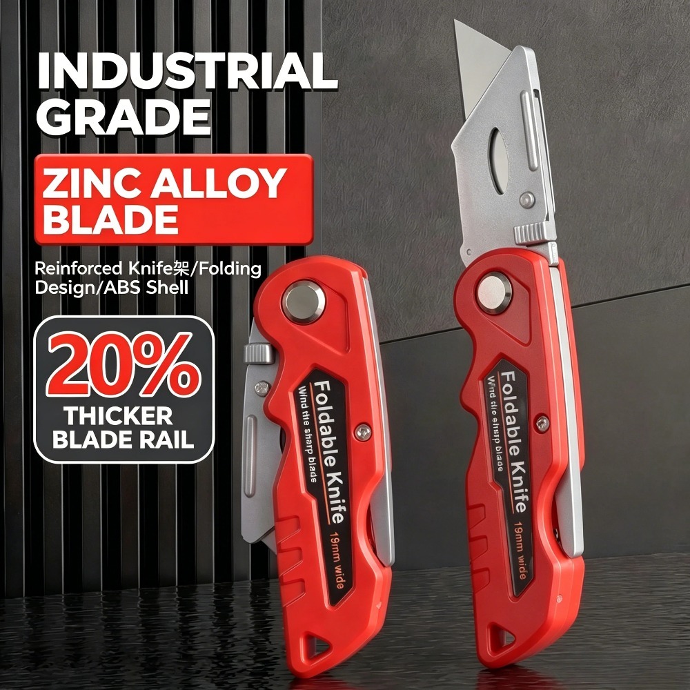 Foldable Utility Knife, Replac - Heavy Equipment Blade recension och pris