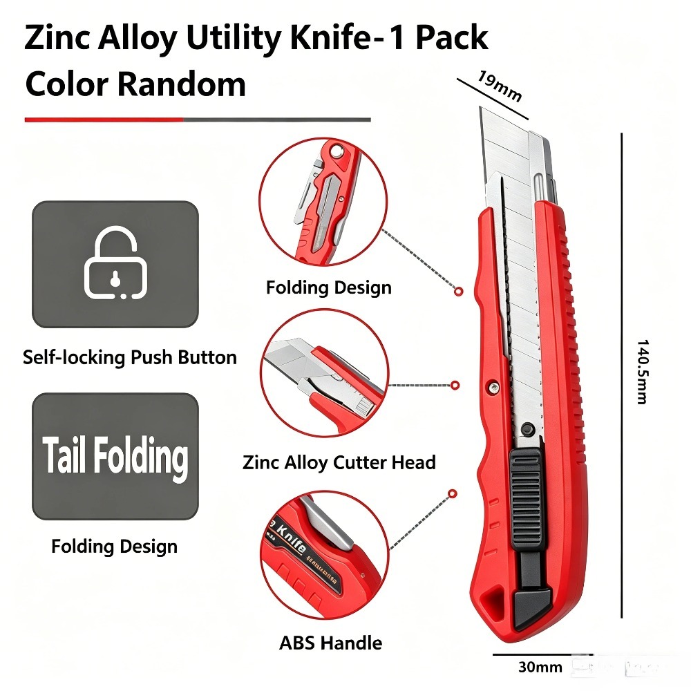 Foldable Utility Knife, Replac - Heavy Equipment Blade recension och pris