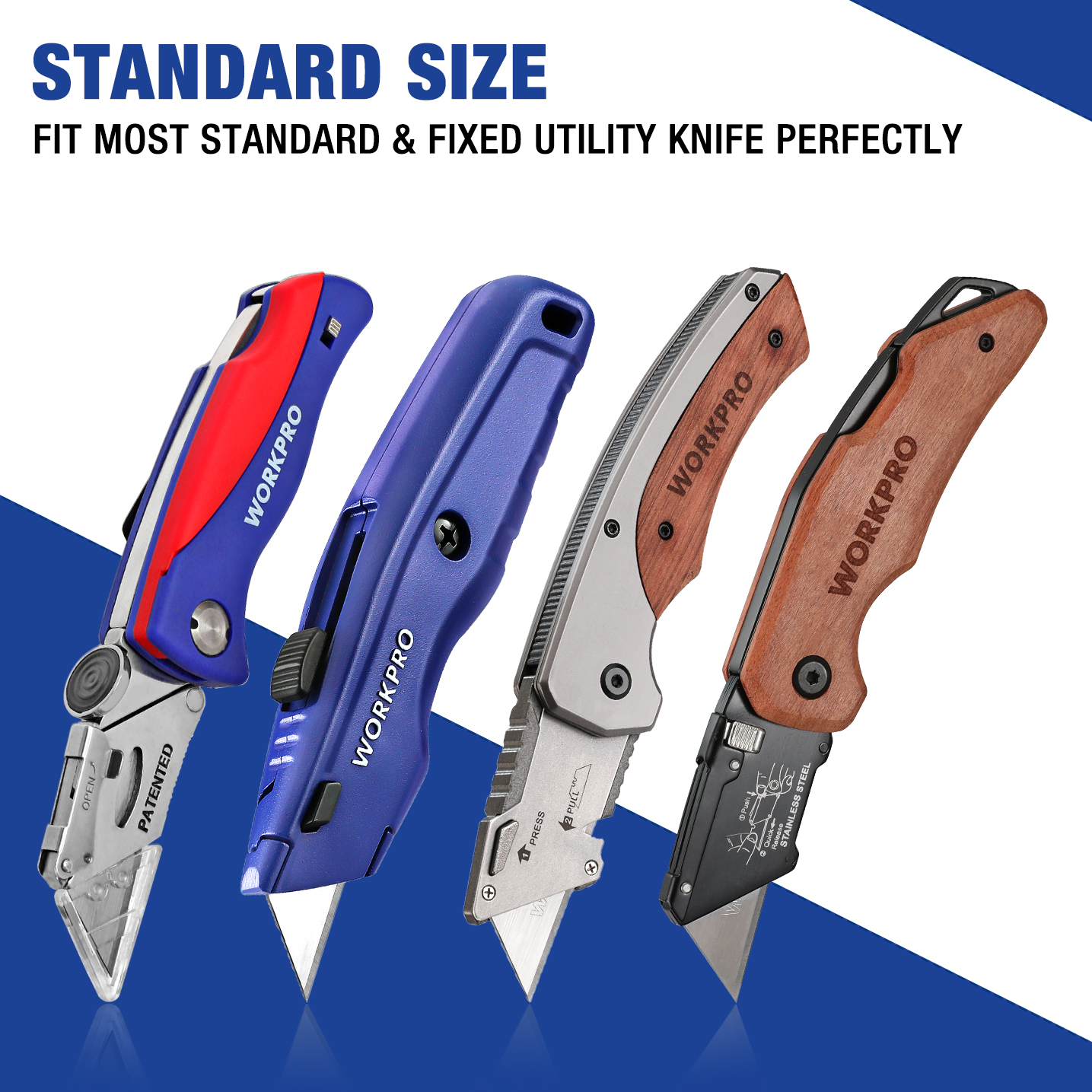 WORKPRO-SK5 Utility Knife Blad - Heavy Equipment Blade recension och pris