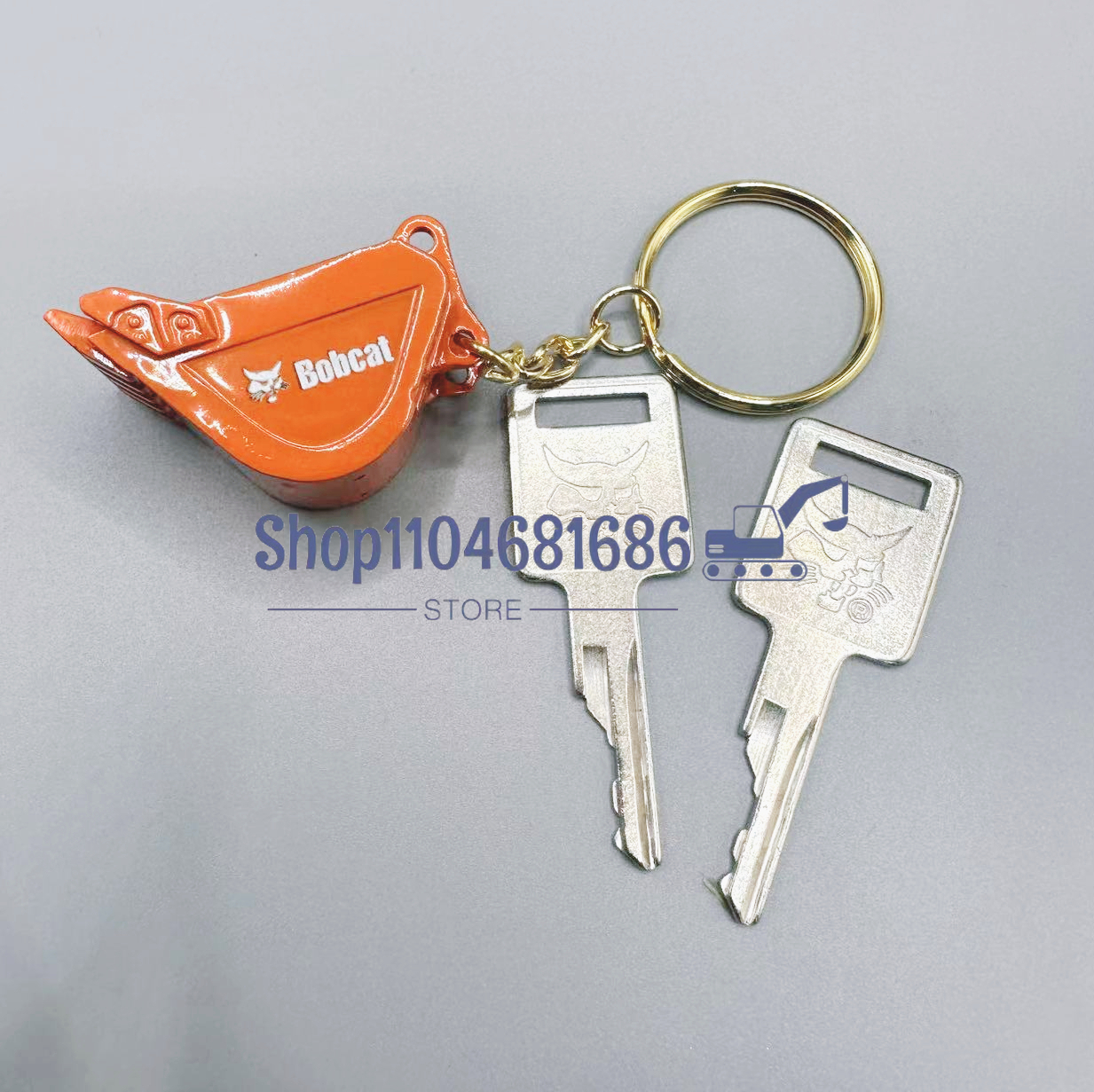 2pcs D250 Ignition Keys 669324 - Heavy Equipment Keychain recension och pris
