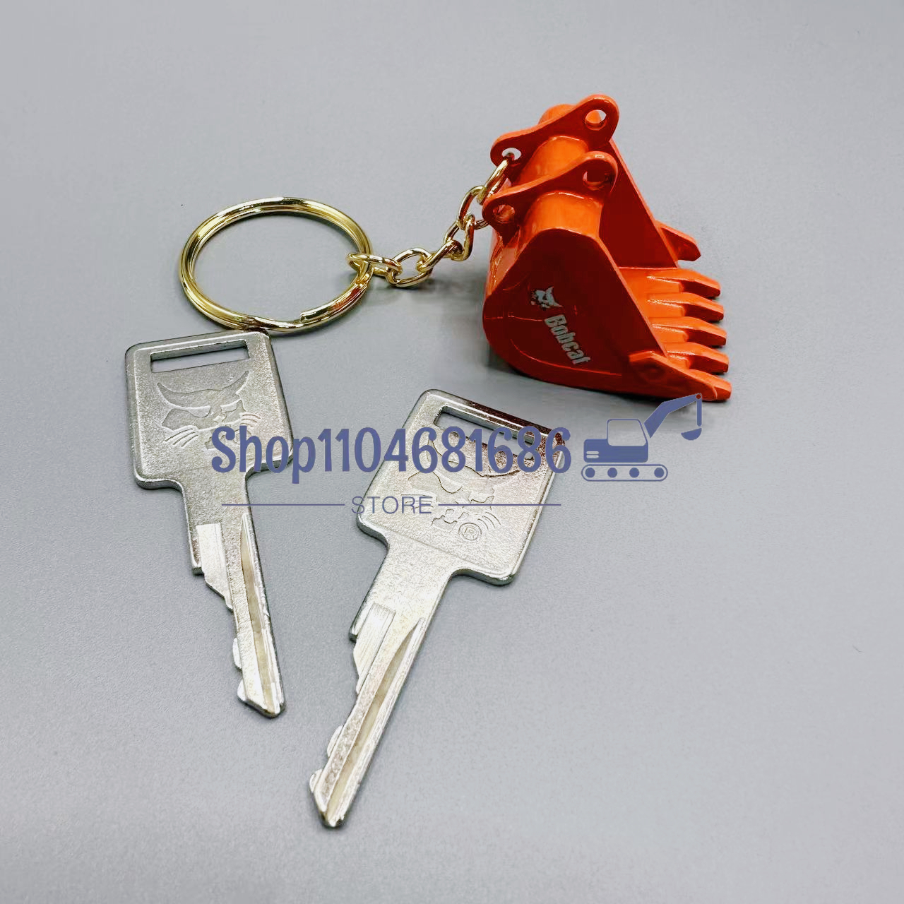 2pcs D250 Ignition Keys 669324 - Heavy Equipment Keychain recension och pris