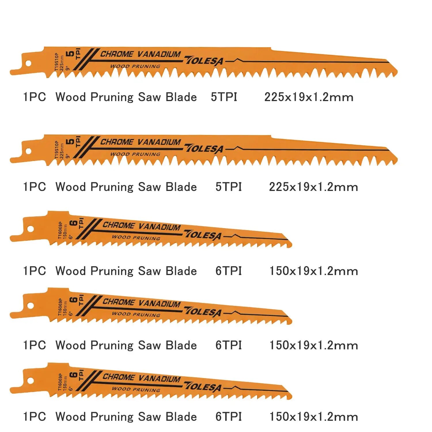 TOLESA 10PCS Reciprocating Bi- - Heavy Equipment Blade recension och pris