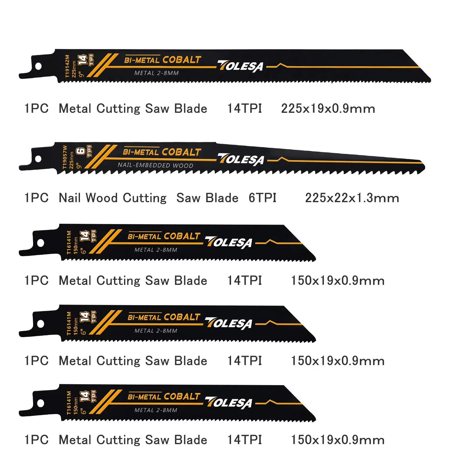 TOLESA 10PCS Reciprocating Bi- - Heavy Equipment Blade recension och pris