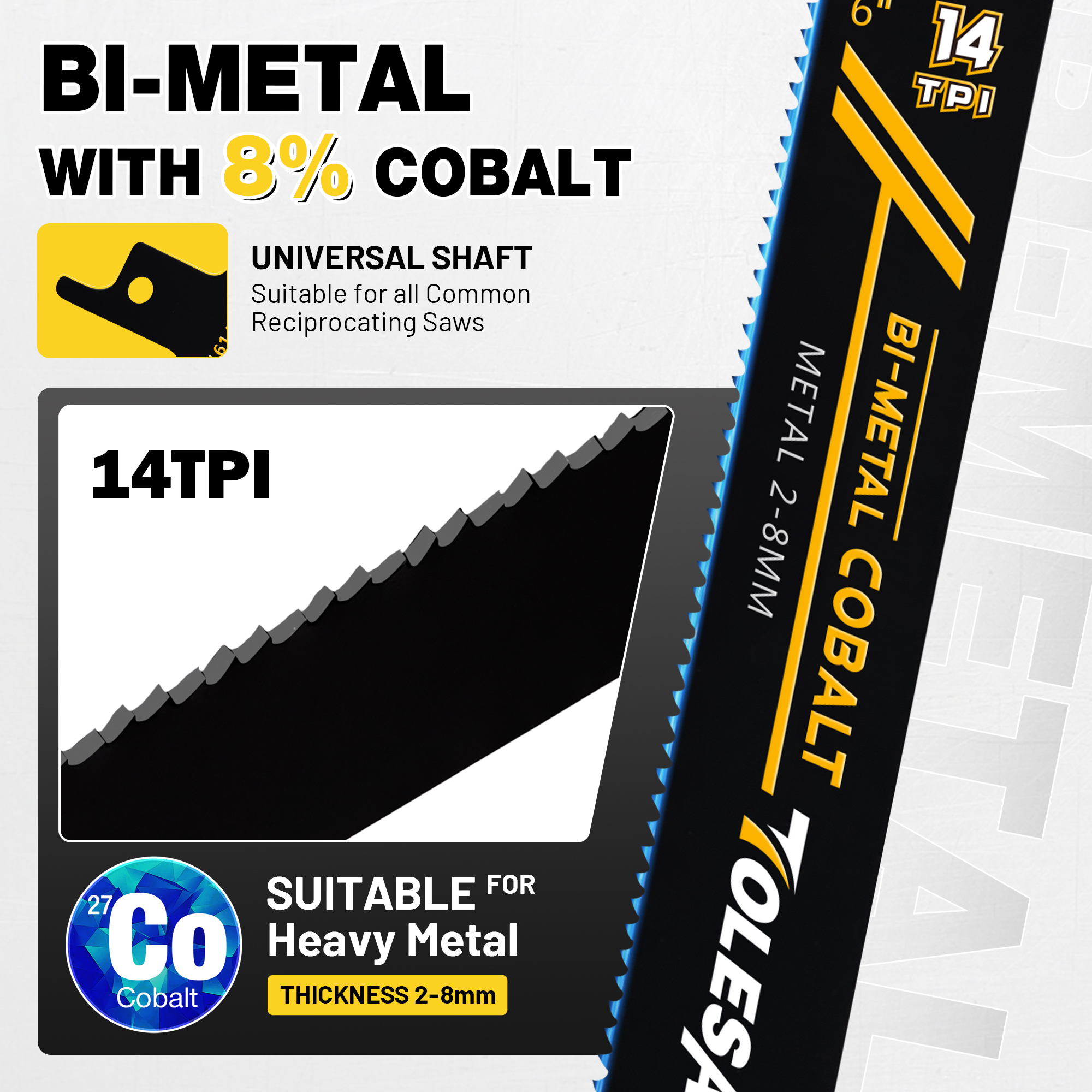 TOLESA Heavy Metal Cutting Rec - Heavy Equipment Blade recension och pris