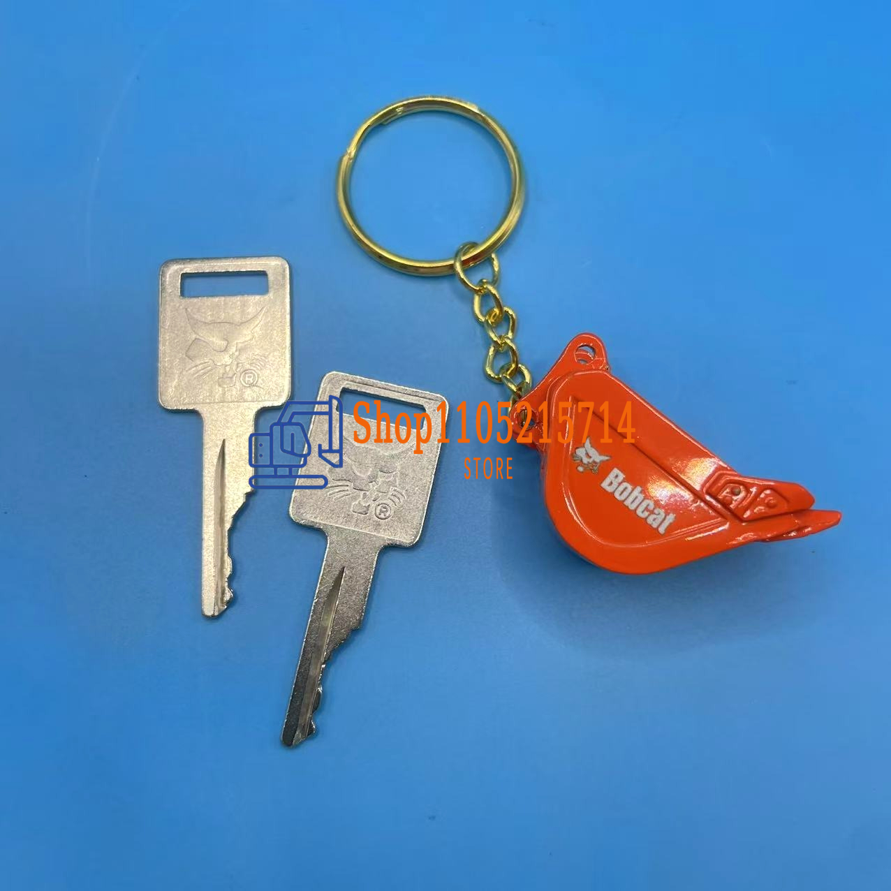 2pcs D250 Ignition Keys 669324 - Heavy Equipment Keychain recension och pris